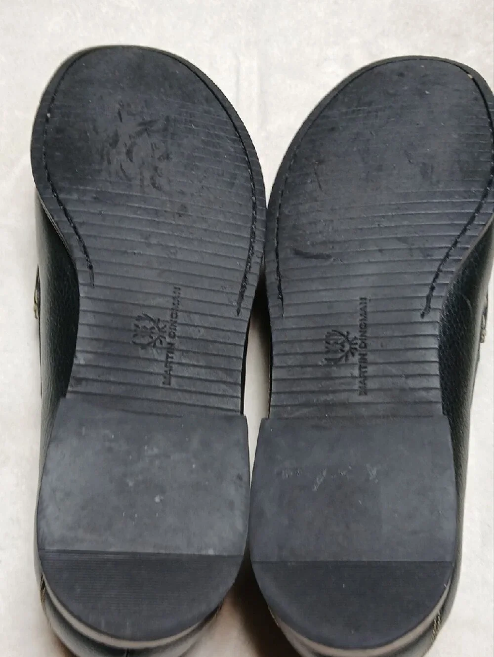 Martin Dingman Black Braided Penny Loafers Size 11.5